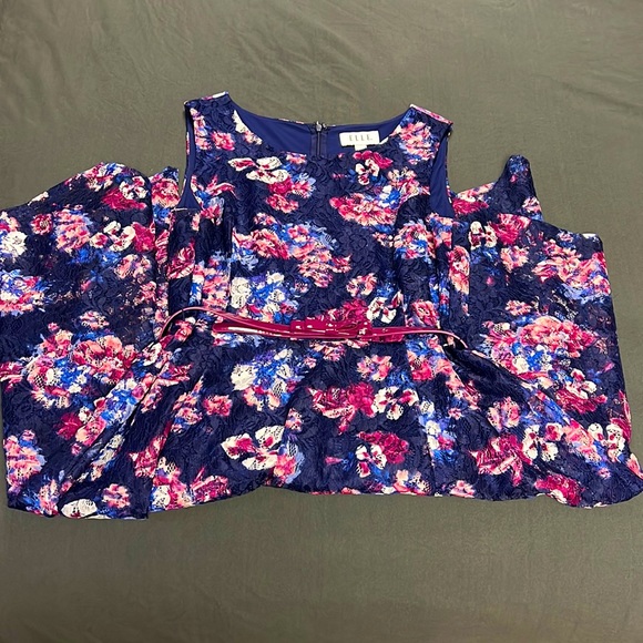 Elle Dresses & Skirts - Floral Fit and Flare Dress